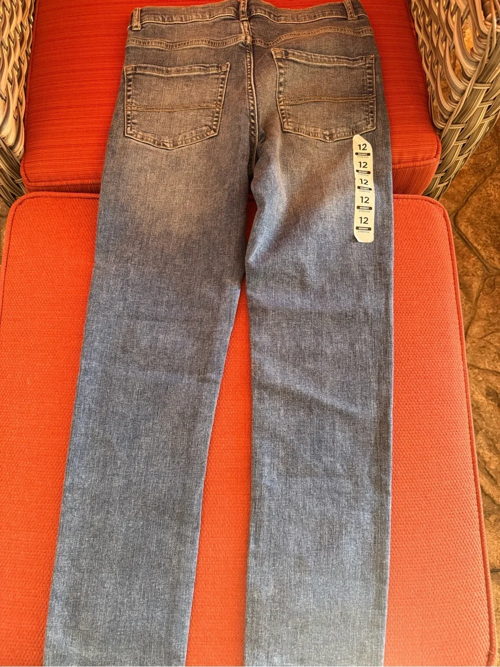 GAP Stretch Slim Jeans - Navy Boys medium draw string jeans dark blue